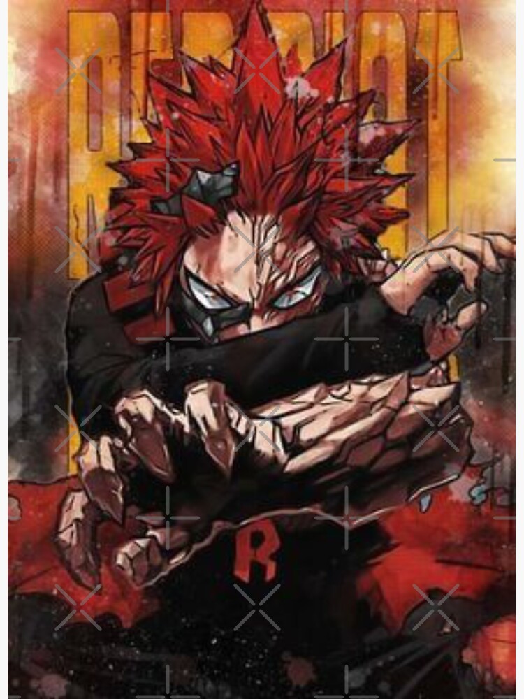 Red Riot Kirishima Eijirou Sticker For Sale By Nanystarart Redbubble