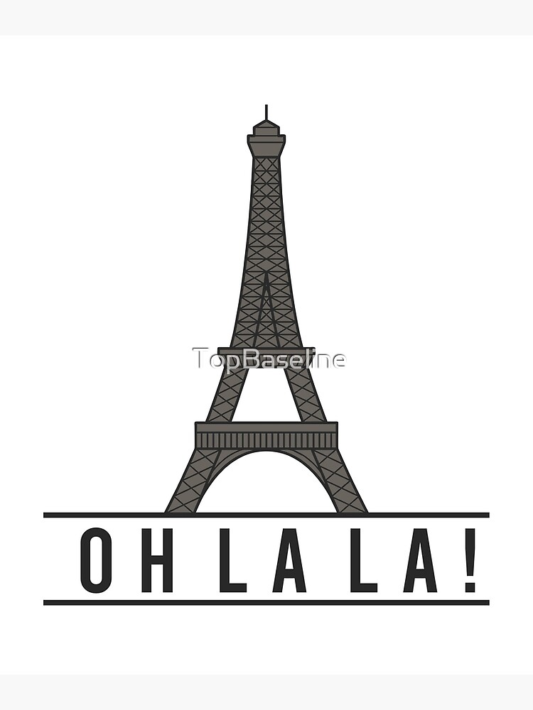 Paris Poster For Sale By Topbaseline Redbubble