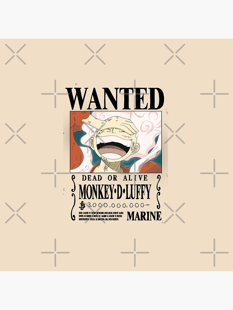 One Piece Luffy New Wanted Poster Luffy Gear 5 Wanted Poster Luffy