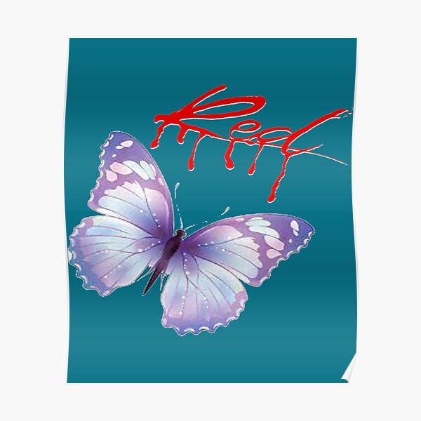 Whole Lotta Red Purple Butterfly Poster For Sale By CascioleJared5