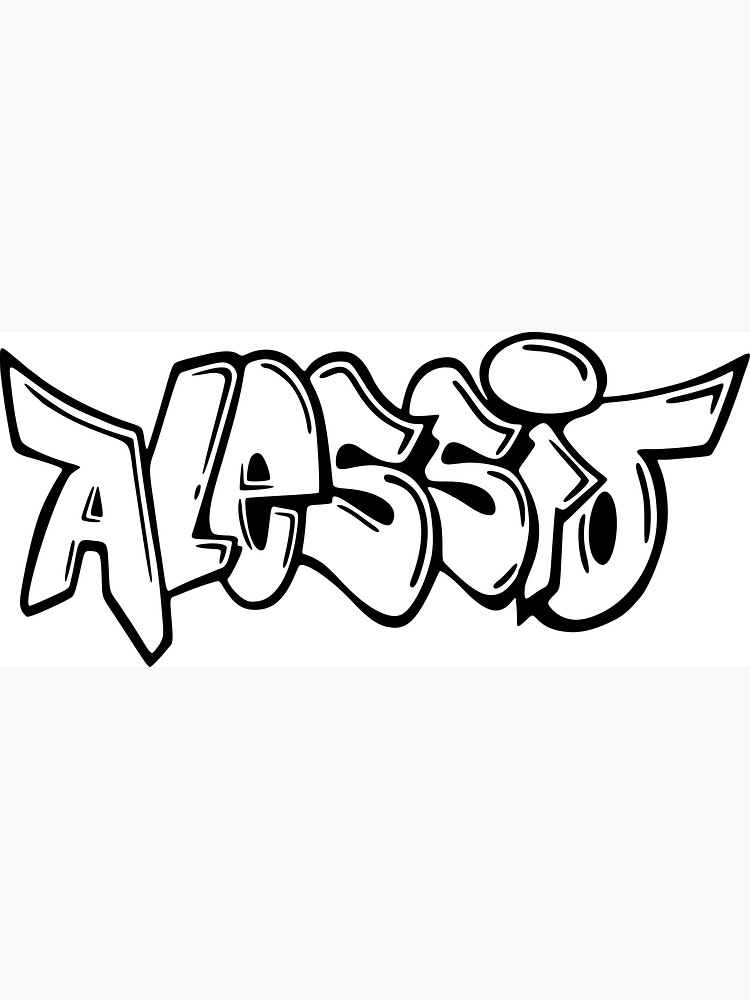 Alessio Graffiti Name Design Sticker For Sale By NameThatShirt