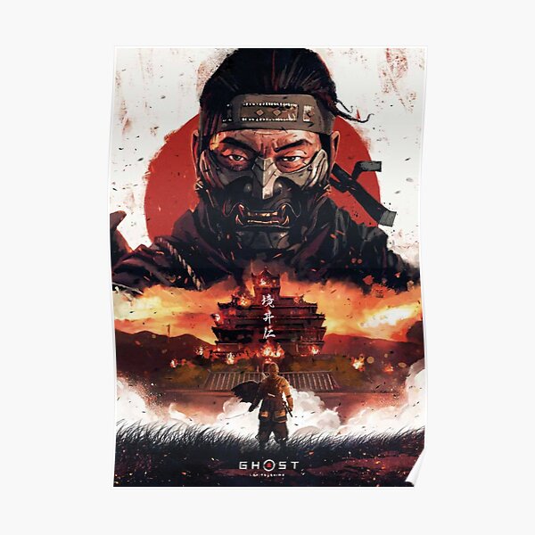 Ghost Of Tsushima Fan Art Poster For Sale By Grownsoul Redbubble