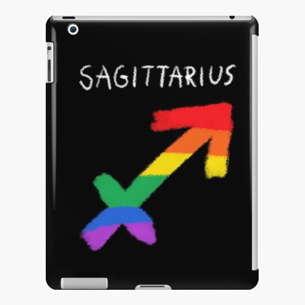 Sagittarius Zodiac Sign Gay Lesbian Lgbt Pride Rainbow Flag Ipad Case