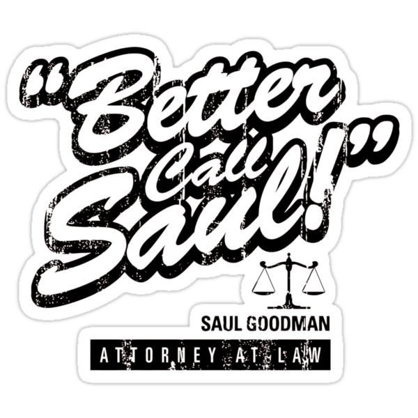 Better Call Saul Breaking Bad Stickers By Tvdesigns Redbubble