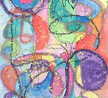 Im A New Creation Abstract Watercolor Painting by gretchenann