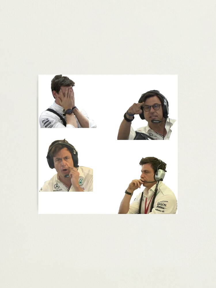 Angry Toto Wolff Collage Photographic Print For Sale By Filastrocca