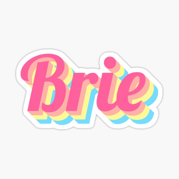 Brie Sweet Baby Name Sticker For Sale By Artomino Redbubble