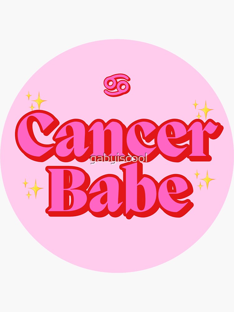 Cancer Babe Zodiac Stickers By Gabyiscool Sticker For Sale By