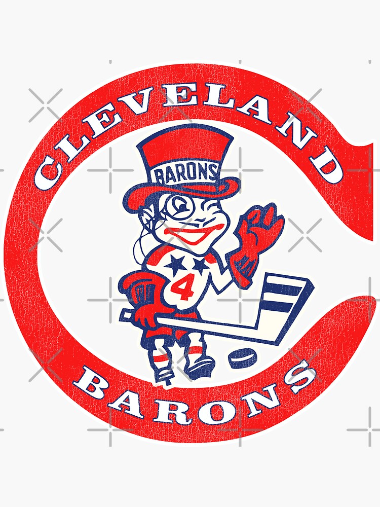 Cleveland Barons Retro Defunct Hockey Sticker For Sale By