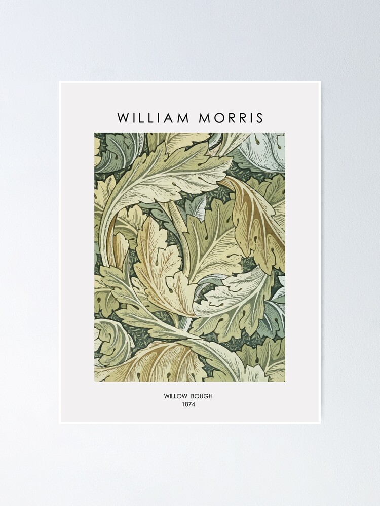 P Ster Cartel De La Exposici N De William Morris Art Nouveau