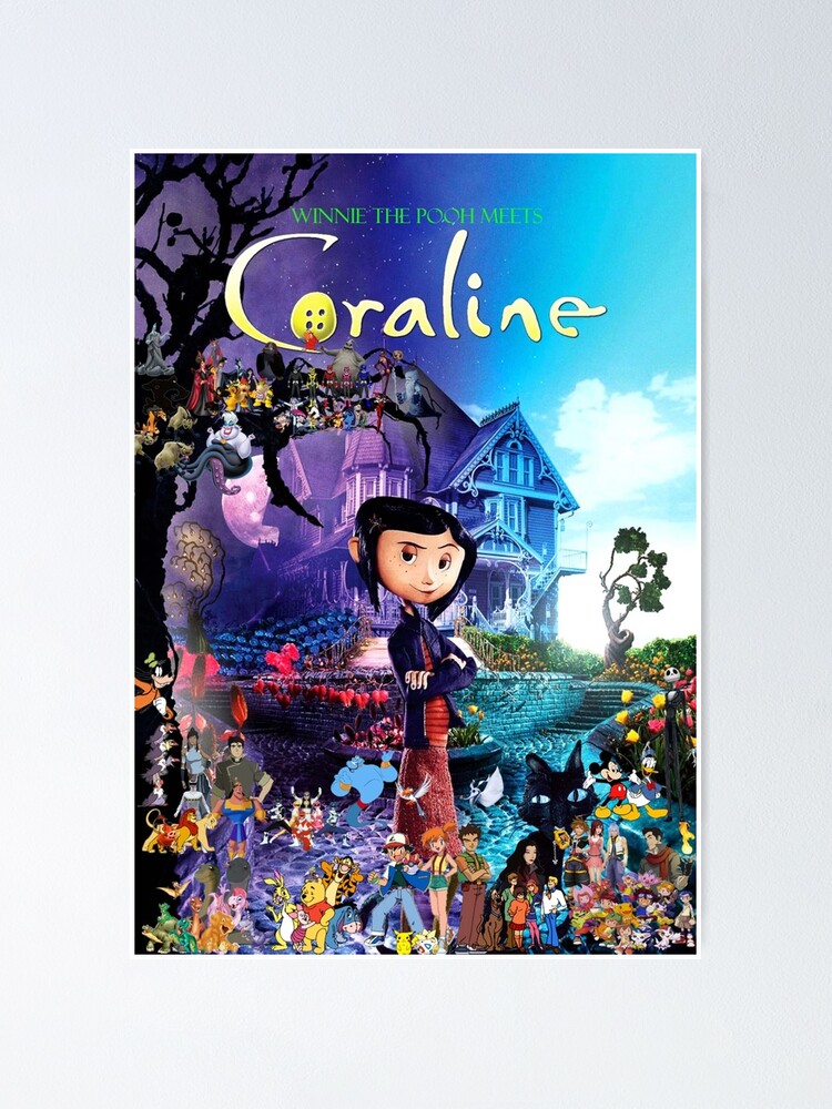 Coraline Movie Poster Poster For Sale By Latimeralene Redbubble