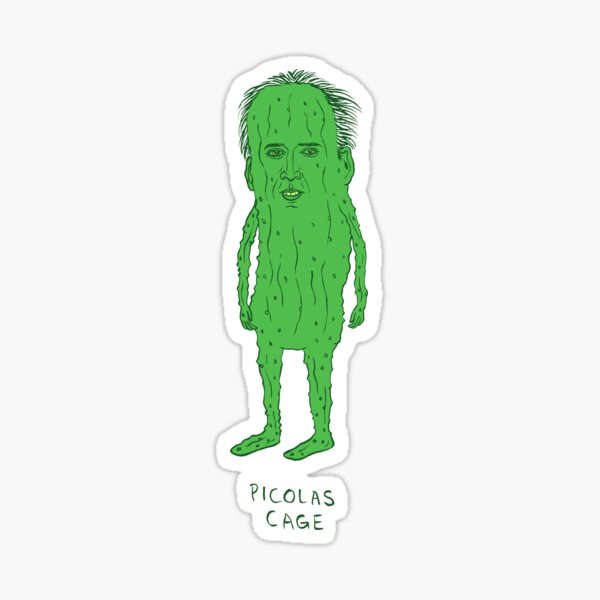 Picolas Cage Sticker For Sale By Katemcdonough Redbubble