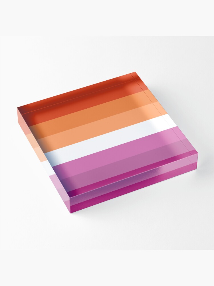 Orange Magenta Lines Lesbian Pride Flag Butch Femme Pride Flag