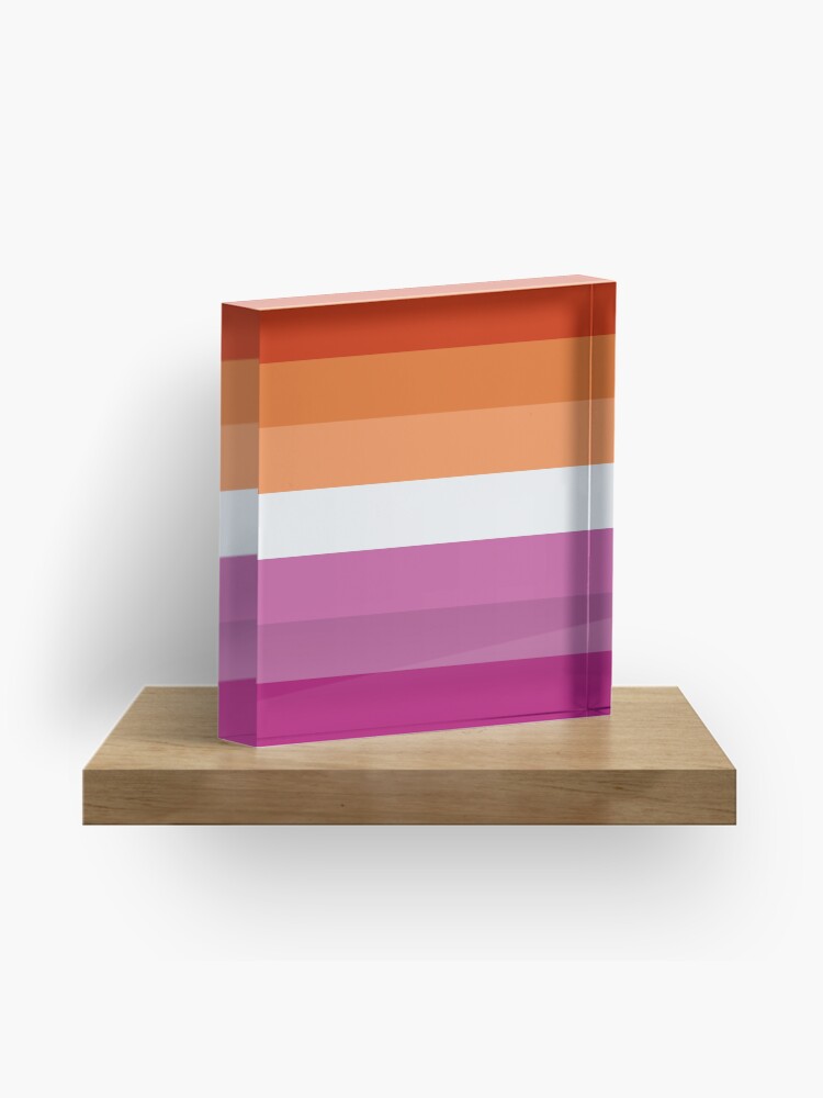 Orange Magenta Lines Lesbian Pride Flag Butch Femme Pride Flag