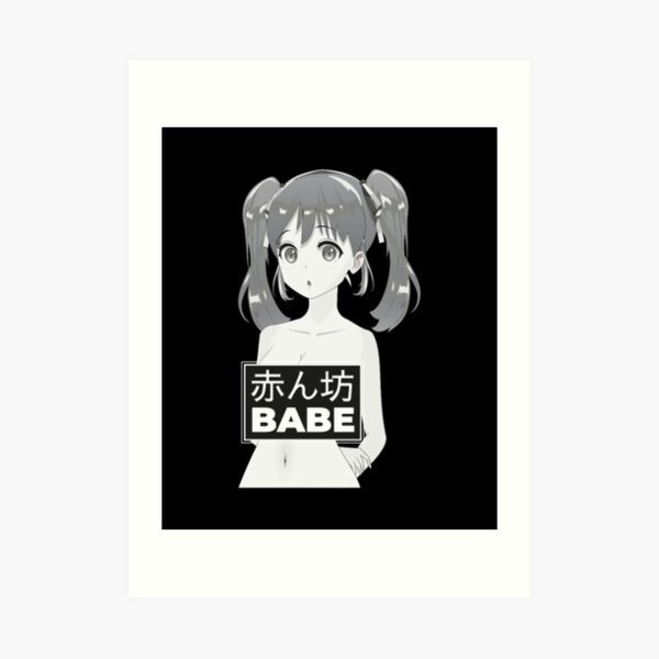 Aesthetic Manga Naked Kawaii Naked Pigtails Art Print For Sale By