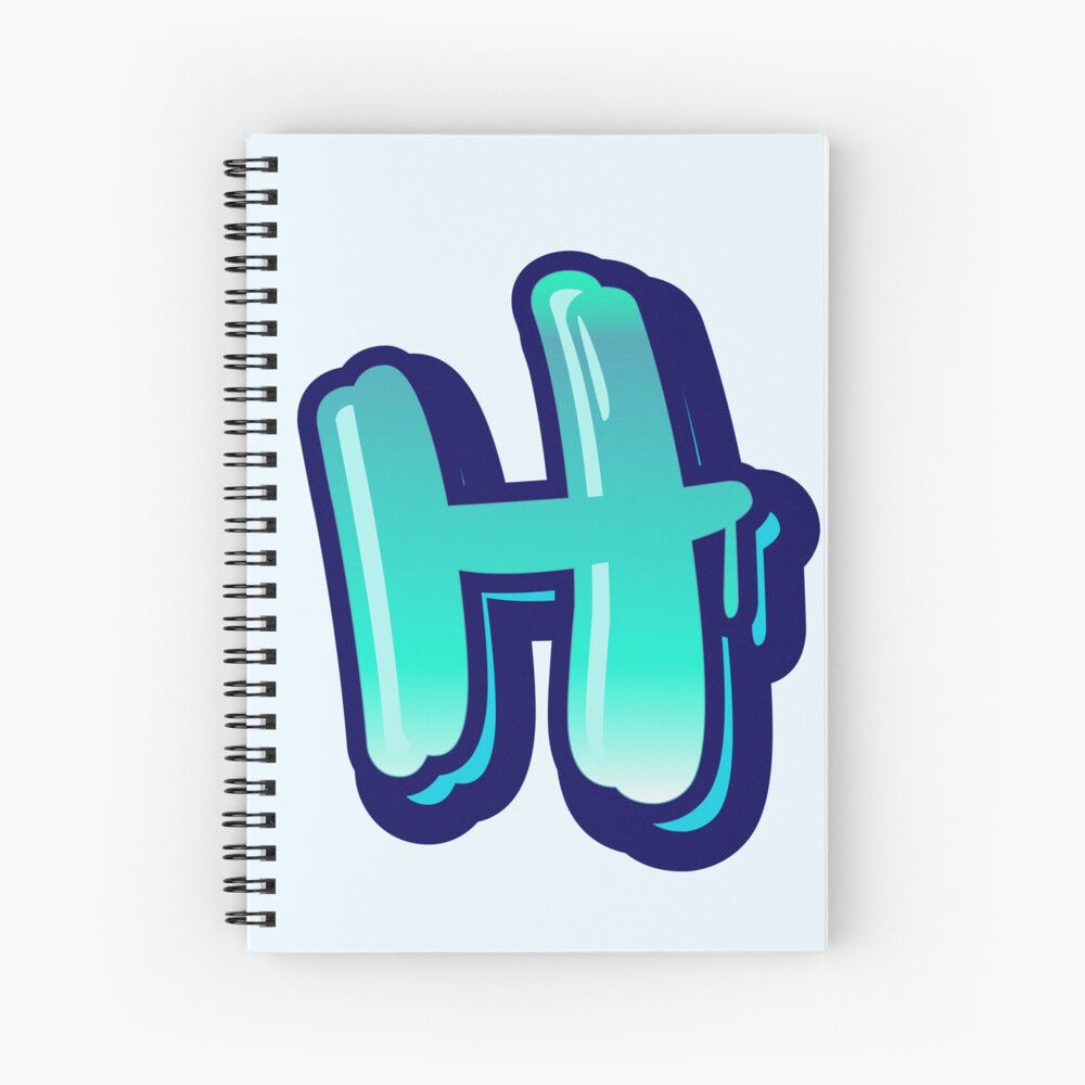 Cuaderno De Espiral Graffiti Letters Letra H May Scula H Alfabeto