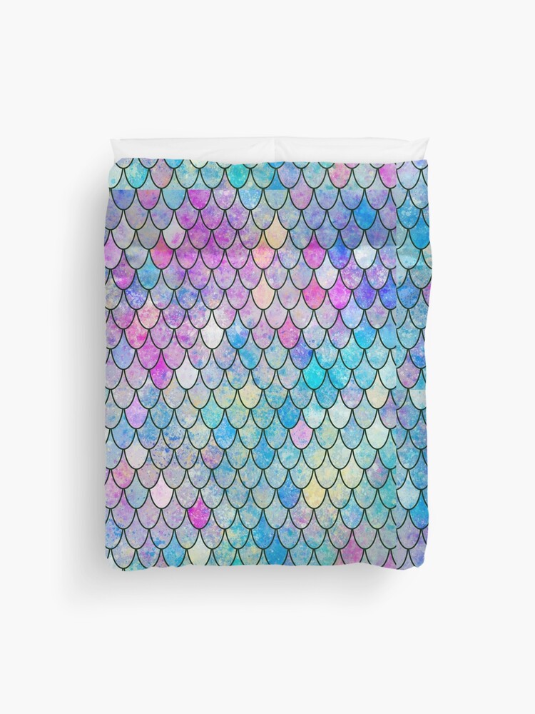 Mermaid Scales Duvet Cover For Sale By Vitag Redbubble