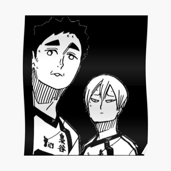 Konoha And Sarukui Haikyuu Manga Cap Sticker Poster For Sale By