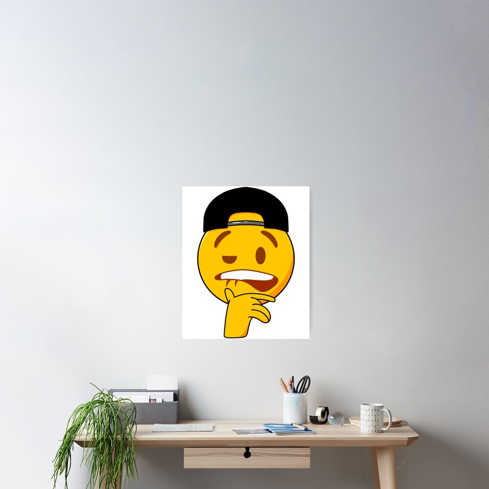 Fuck Boy Biting Lip Emoji S Poster For Sale By Holidayxcol Redbubble