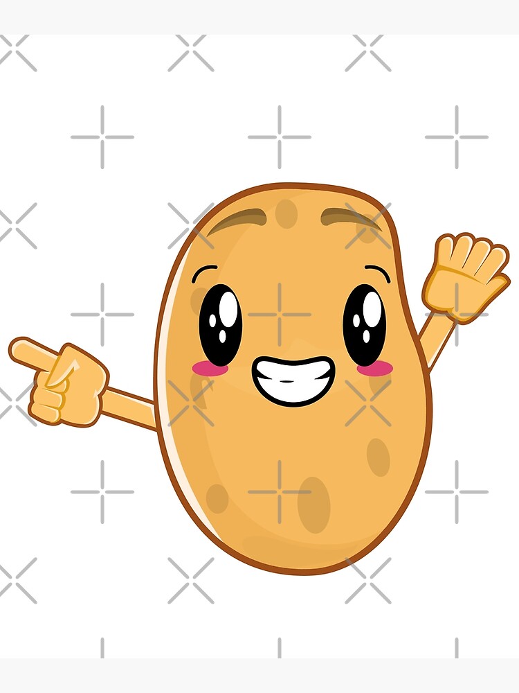 Cute Kawaii Potato Poster For Sale By FruiToon Redbubble