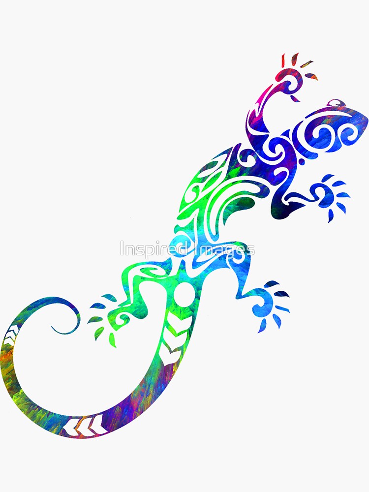 Colourful Lizard Reptile Gecko Car Auto Window Bumper Decal Sticker