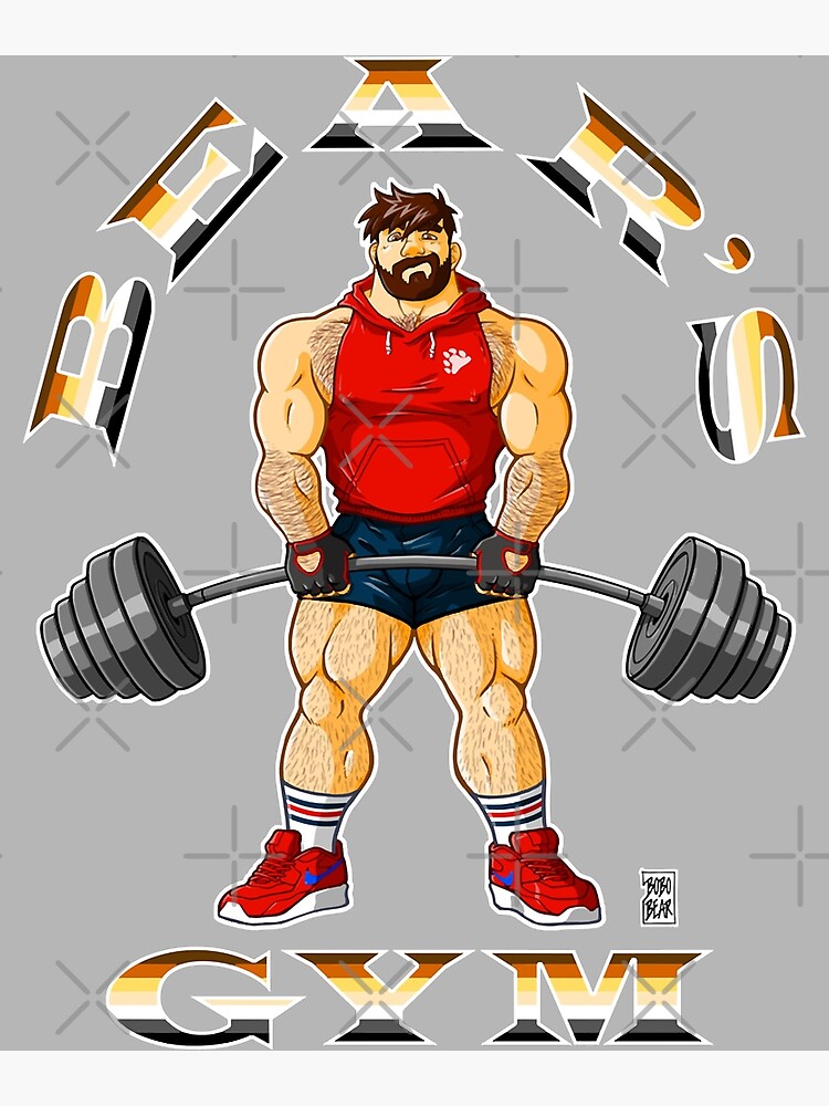 Rose Tribe Muscular Giant Adam Likes Bear Gym Classic Music Fans