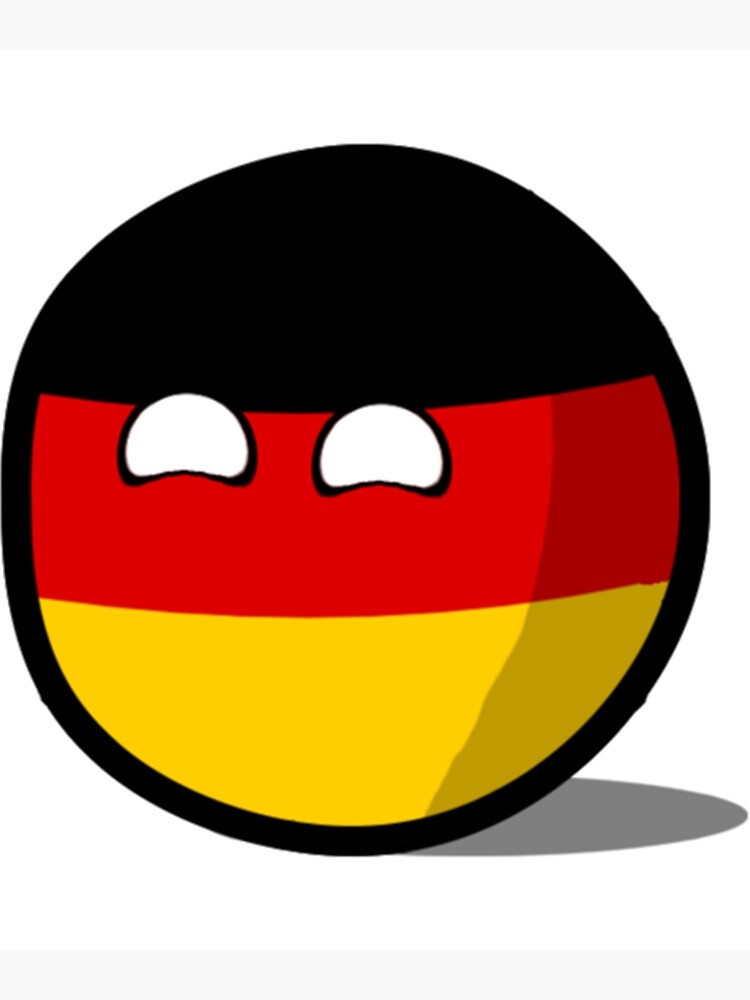 Germanyball Countryball Poster For Sale By RobinsonBevis Redbubble