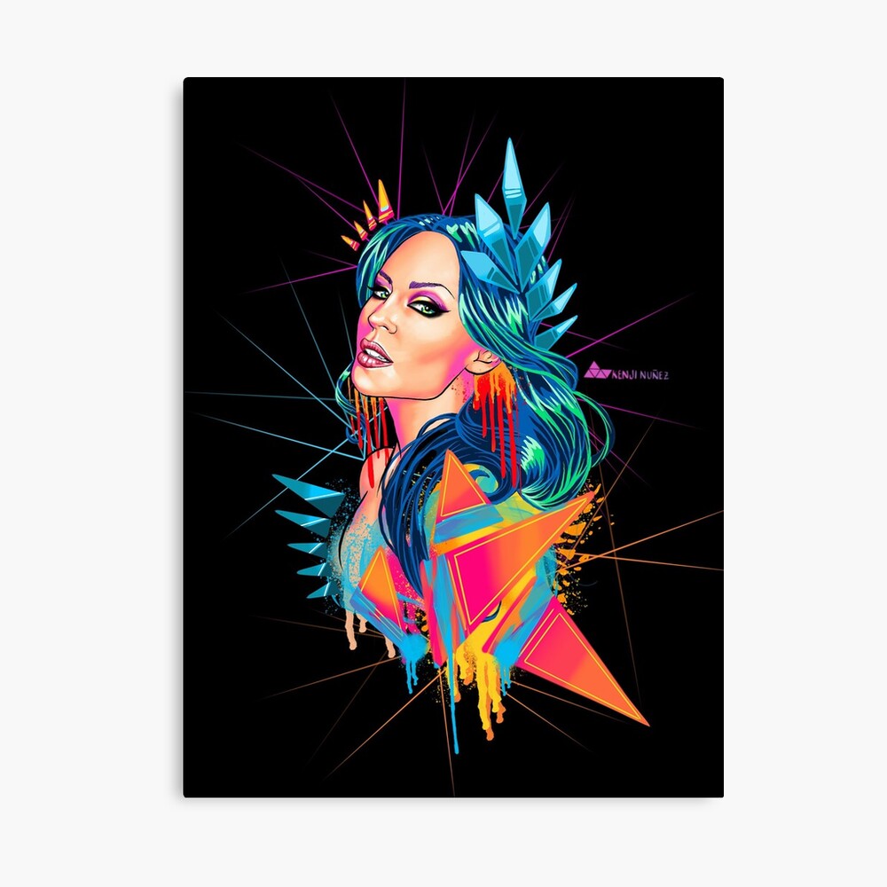 Kylie Minogue Neon Goddess Canvas Print By Kenjinunez Redbubble