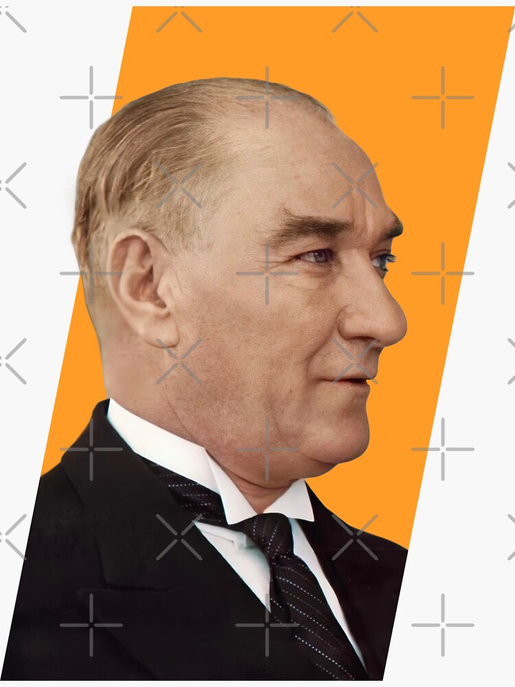 Mustafa Kemal Atatürk Leader of The Republic of Turkey Sticker for