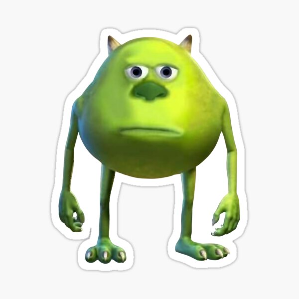 Mike Wazowski Sulivan Face Meme Sticker For Sale By Mauricemull