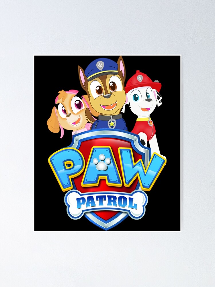 Paw Patrol Logo Poster For Sale By SouthBosa Redbubble