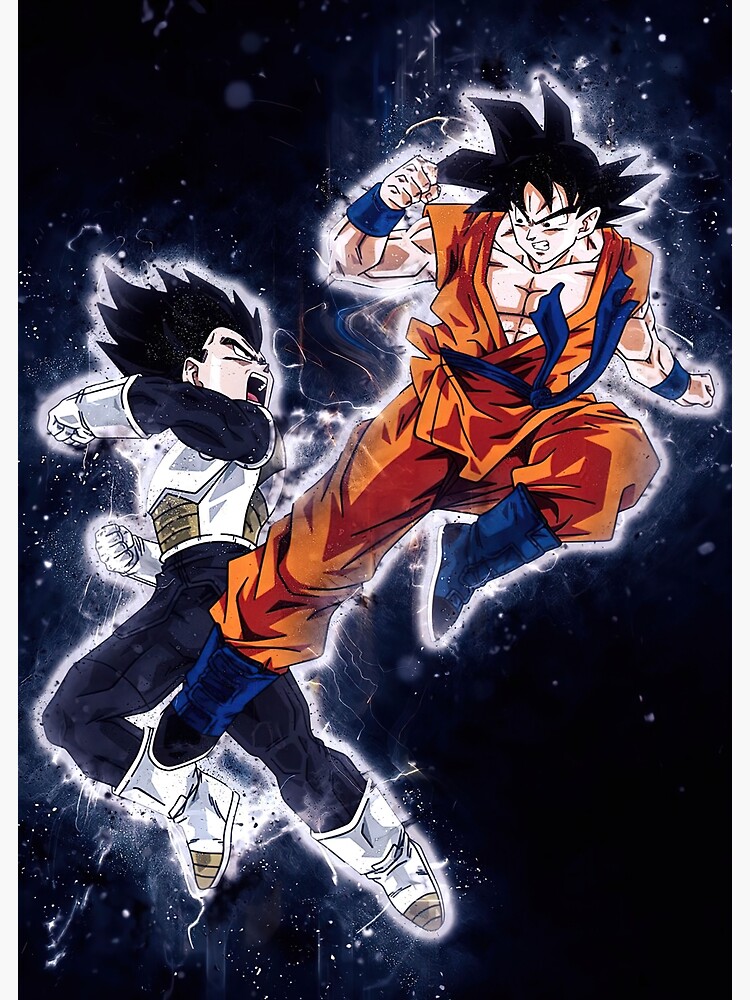 Goku Vs Vegeta Poster For Sale By Jonathanjeffrey Redbubble