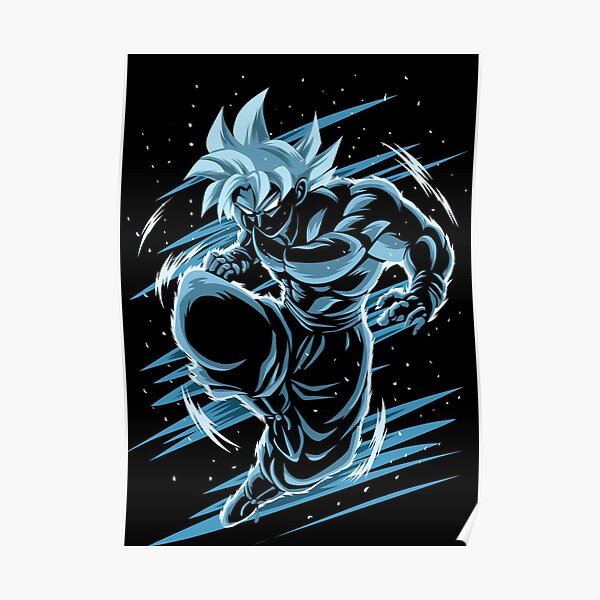 Ultra Instinct Goku Poster For Sale By Jonathanjeffrey Redbubble