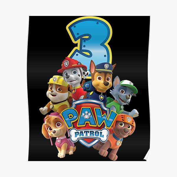 Paw Patrol Logo Poster For Sale By Printdesignzf Redbubble