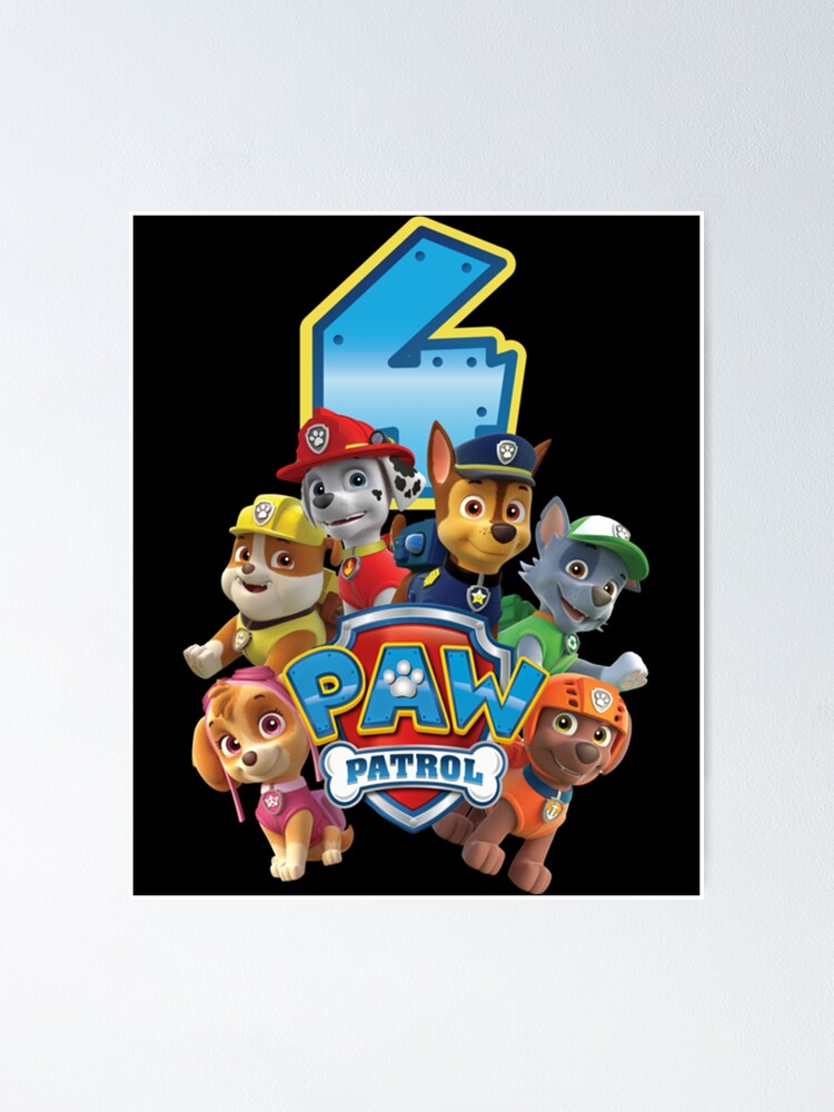 Paw Patrol Logo Poster For Sale By Printdesignzf Redbubble