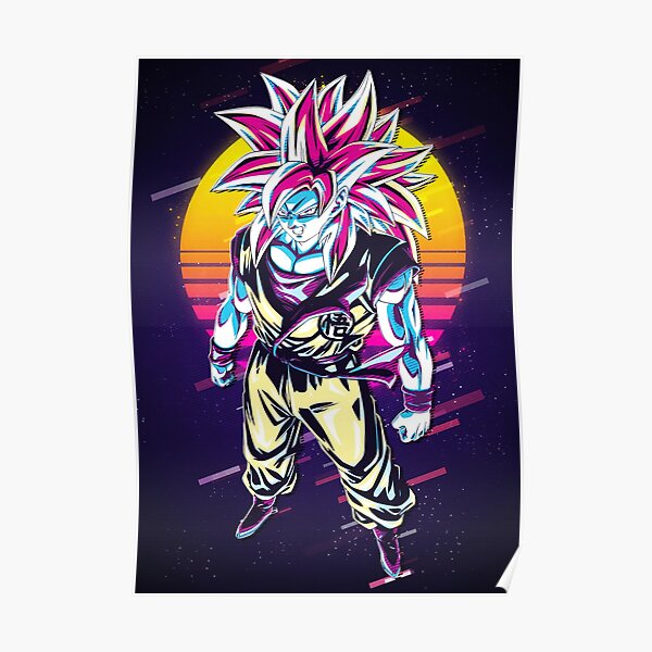 Goku Super Saiyan Poster For Sale By Johnsmith Redbubble