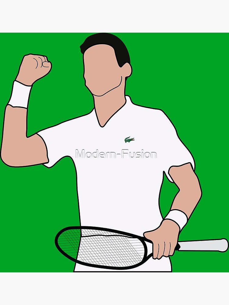 Novak Djokovic Poster For Sale By Modern Fusion Redbubble