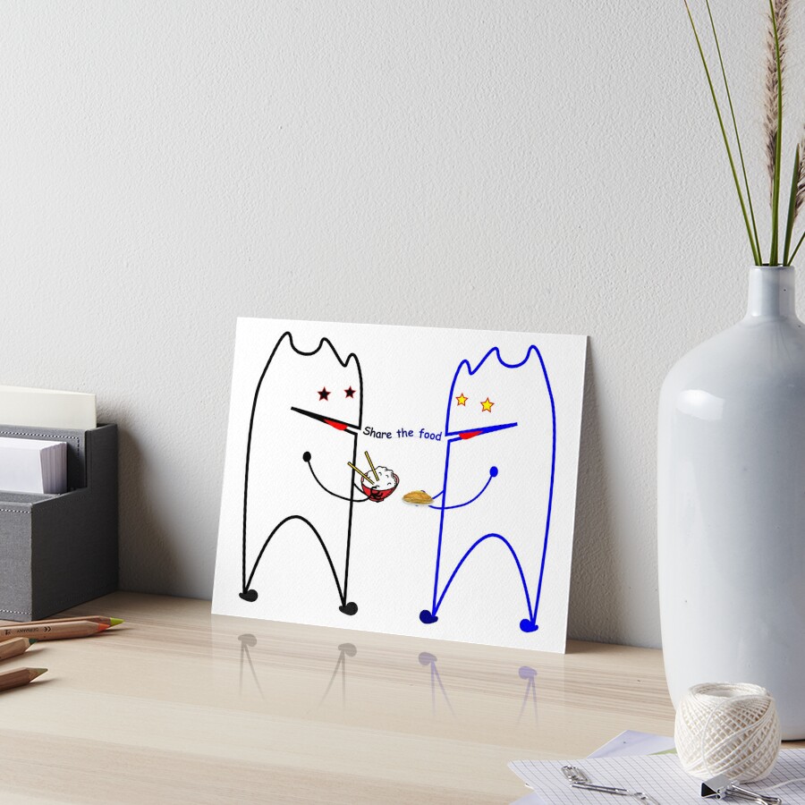 Beautiful Flork Share The Food Art Board Print For Sale By Faiksmail Redbubble