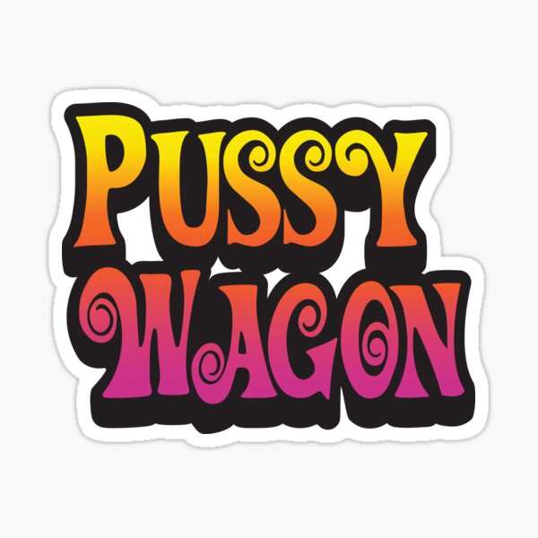 Pussy Wagon Magic Logo Sticker For Sale By Purakushi Redbubble