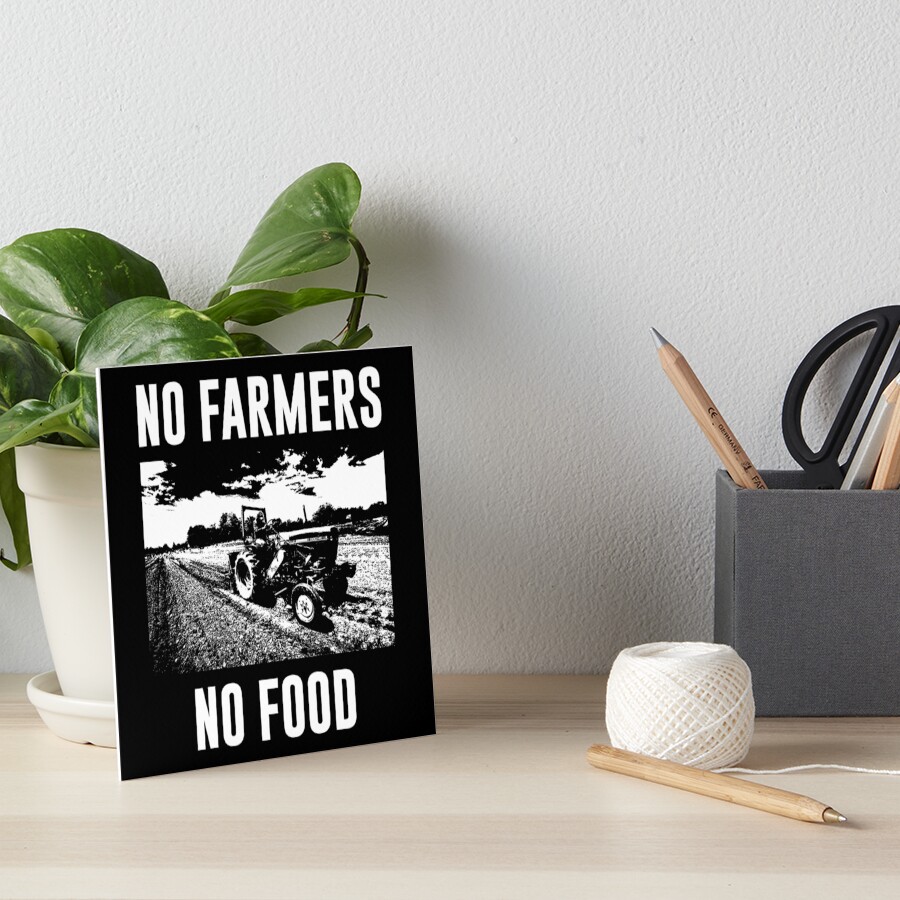 No Farmers No Food Support Dutch Farmers Boeren Protest Art Board