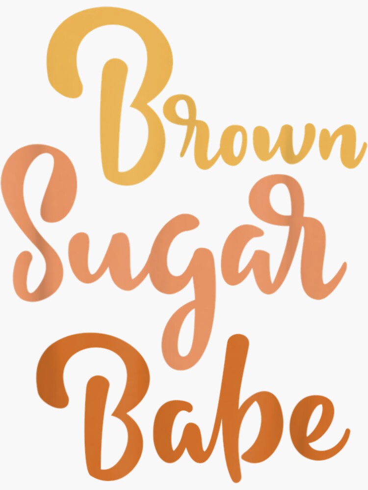 African American Black Melanin Skin Brown Sugar Babe Sticker For Sale