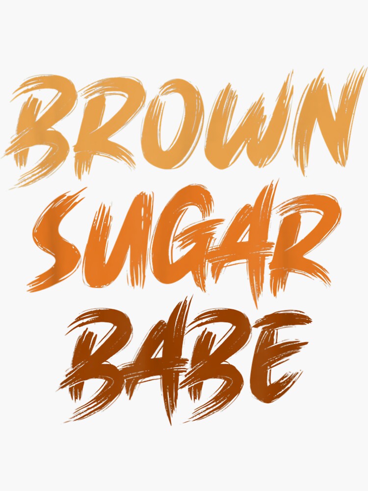 African American Black Melanin Skin Brown Sugar Babe Sticker For Sale