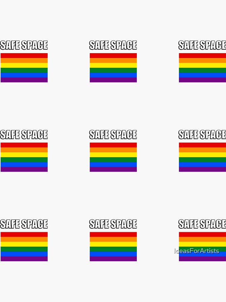 LGBTQIA SAFE SPACE Rainbow Flag Sticker Packs Pride Packs Sticker