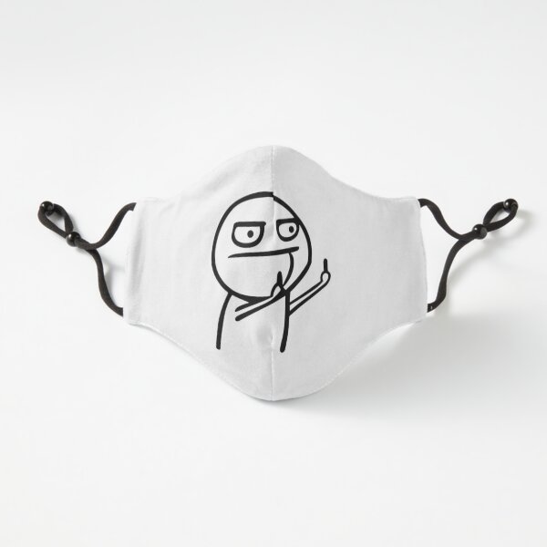 Funny Fuck Middle Finger Troll Face Meme Mask For Sale By