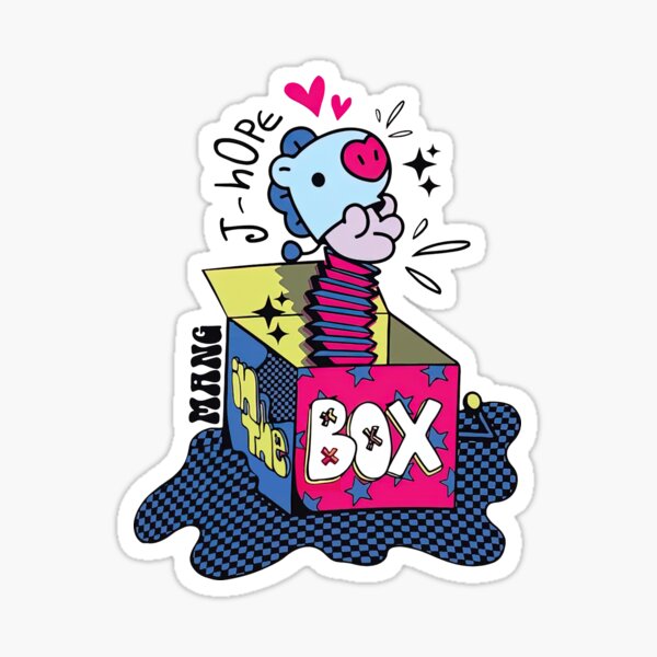 J Hope Mang In The Box Sticker For Sale By LukasWatsica Redbubble