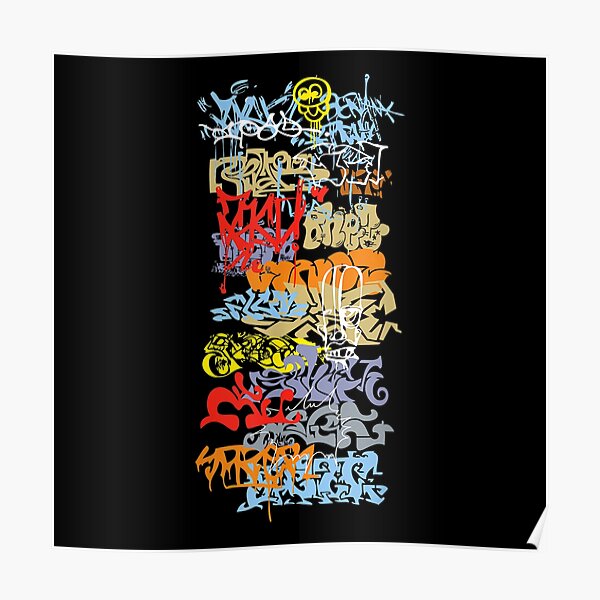 Urban Graffiti Street Art Poster For Sale By Maleahmalea Redbubble