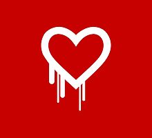 Heartbleed Bug Logo Bleeding Heart for Love by Garaga