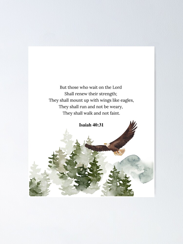 Isaiah Nkjv Poster For Sale By Christlike Js Redbubble