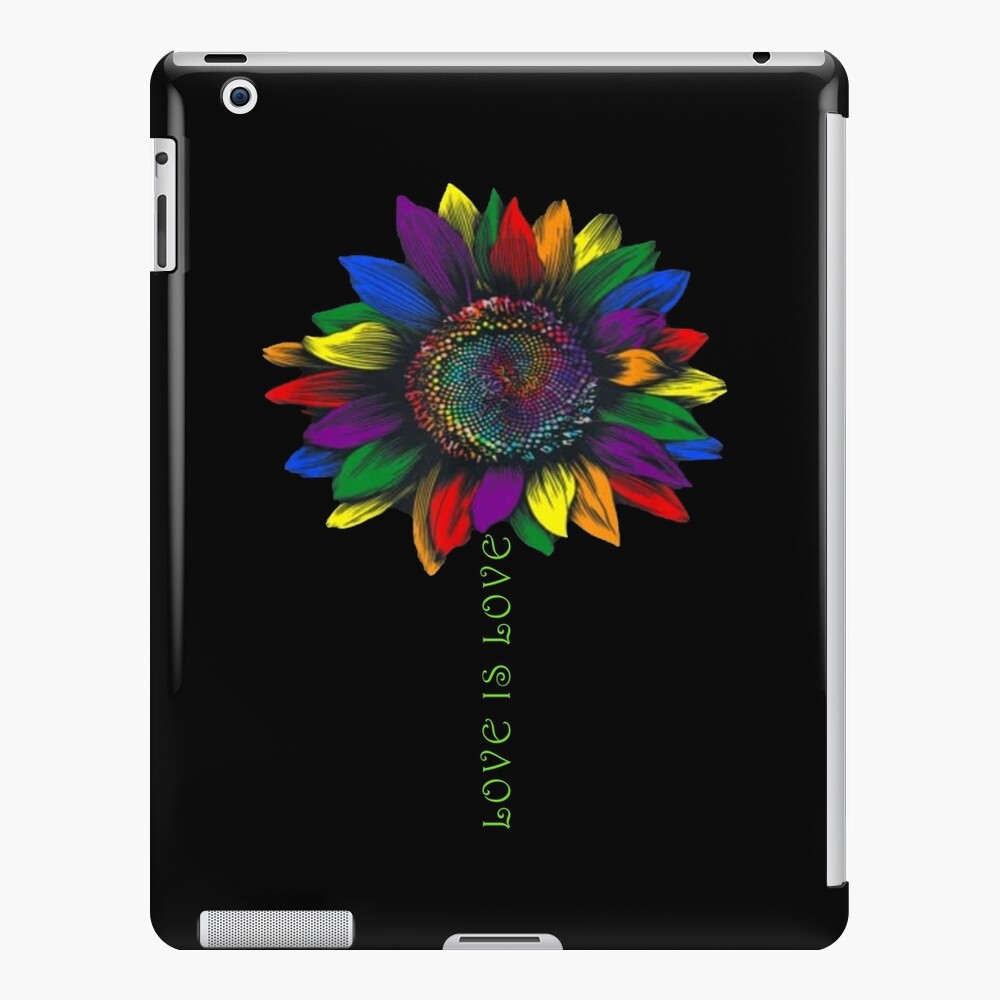 Rainbow Sunflower Love Is Love LGBT Gay Lesbian Pride IPad Case