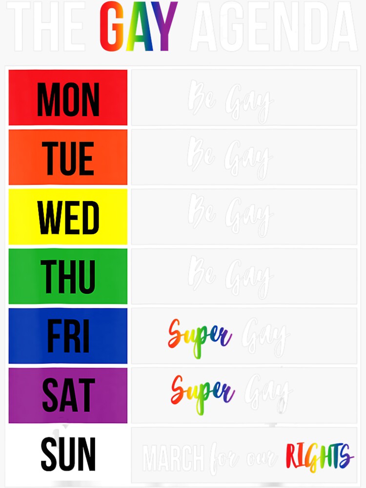 Super Gay Agenda Pride Flag Lgbtq Inspirational Lgbt Sticker For Sale